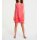 Chiffon dress, coral