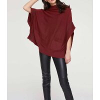 Oversized-Pullover, karminrot