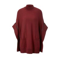 Oversized-Pullover, karminrot