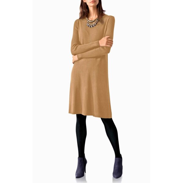 Fine knit dress, camel