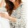 Streifenshirt, beige-ecru
