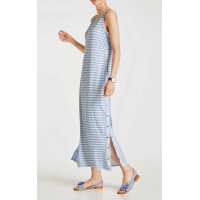 Maxi-Shirtkleid, bleu-offwhite