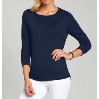 Sweater with lace parts in the back, navy