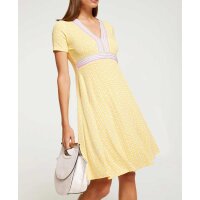 Designer-Jersey-Druckkleid, vanille-rosé