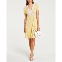 Designer-Jersey-Druckkleid, vanille-rosé