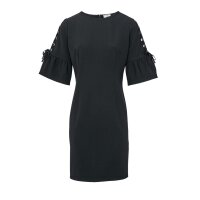 Designer-Kleid m. Schnürung, schwarz