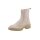 Velours leather booties with warm lining, rosé