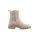 Velours leather booties with warm lining, rosé