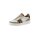 Rind-Veloursleder-Textil-Sneaker, taupe-silber