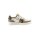 Rind-Veloursleder-Textil-Sneaker, taupe-silber
