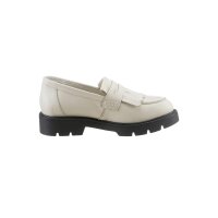 Rind-Nappaleder-Slipper, ecru