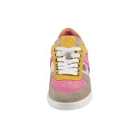 Cowhide sneaker, pink-multicolour