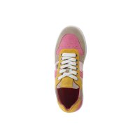 Cowhide sneaker, pink-multicolour