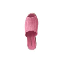 Rind-Nappaleder-Pantolette m.Flechtmuster, pink
