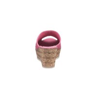 Rind-Nappaleder-Pantolette m.Flechtmuster, pink