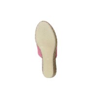 Rind-Nappaleder-Pantolette m.Flechtmuster, pink