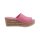 Rind-Nappaleder-Pantolette m.Flechtmuster, pink