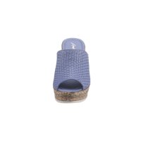 Rind-Nappaleder-Pantolette m.Flechtmuster, flieder