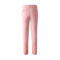 Stretch jeans with rivets, rosé