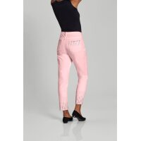 Stretchjeans m. Ziernieten, rosé