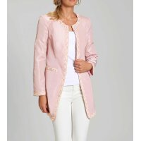 Blazer with lace, rosé