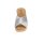 Rind-Veloursleder-Pantolette, taupe-blue