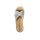 Rind-Veloursleder-Pantolette, taupe-blue