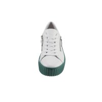 Buty sportowe ze skóry cielęcej nappa, biało-zielone