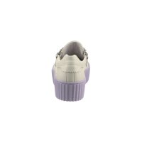 Lamb nappa leather sneaker, ecru-lavender