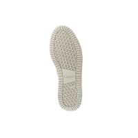 Marken-Ziegen-Veloursleder-Slipper m.Strass, grau