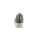 Marken-Ziegen-Veloursleder-Slipper m.Strass, grau
