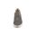 Marken-Ziegen-Veloursleder-Slipper m.Strass, grau
