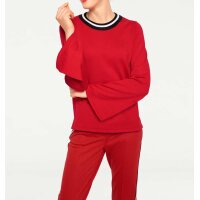 Sweter czerwono-czarny
