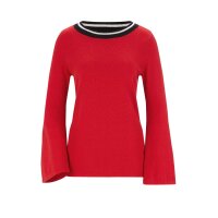 Sweter czerwono-czarny