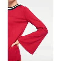 Sweter czerwono-czarny