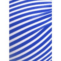 Marken-Push-Up-Bikini, weiß-blau, C-Cup