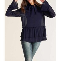 Chiffonbluse, marine