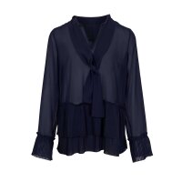 Chiffonbluse, marine