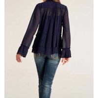 Chiffonbluse, marine