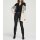 Cardigan with sequins, ecru-black