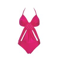 Monokini z kamieniami gagatowymi, cyklam