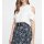Georgette-Bluse m. Volants, offwhite