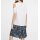 Georgette-Bluse m. Volants, offwhite