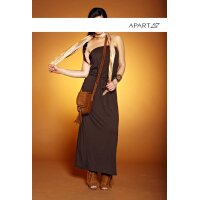 Maxi-length dress, dark brown