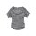 Marken-Shirt, grau weiß gestreift