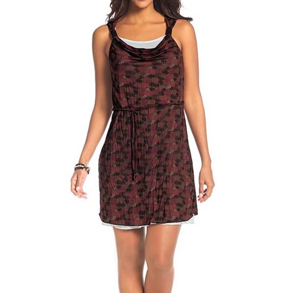Kleid, taupe-beere