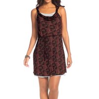 Kleid, taupe-beere