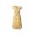 Designer-Chiffon-Druckkleid, gelb-grau