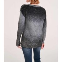 Rough knit sweater, grey silver coloured