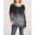 Rough knit sweater, grey silver coloured